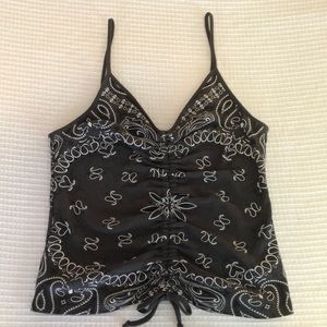 Gilded Intent Bandana Cropped Tank Top